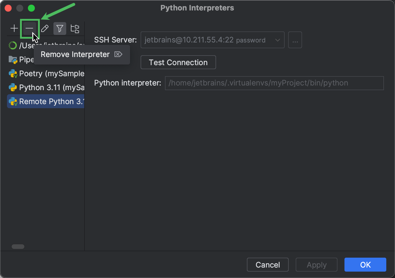 Configure A Python Interpreter Pycharm Documentation