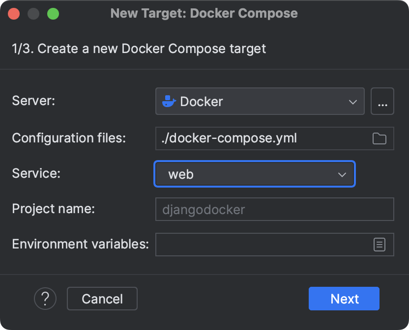 Configure An Interpreter Using Docker Compose Pycharm Documentation