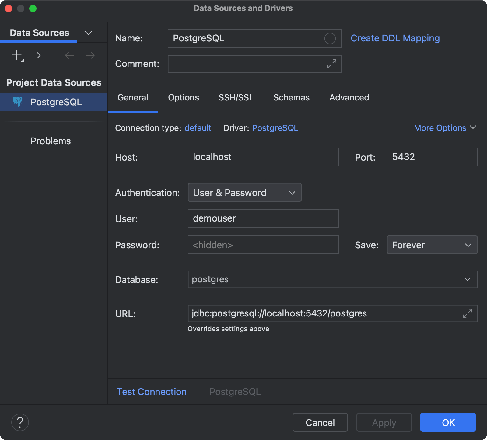 Connection To A Database JetBrains Rider Documentation