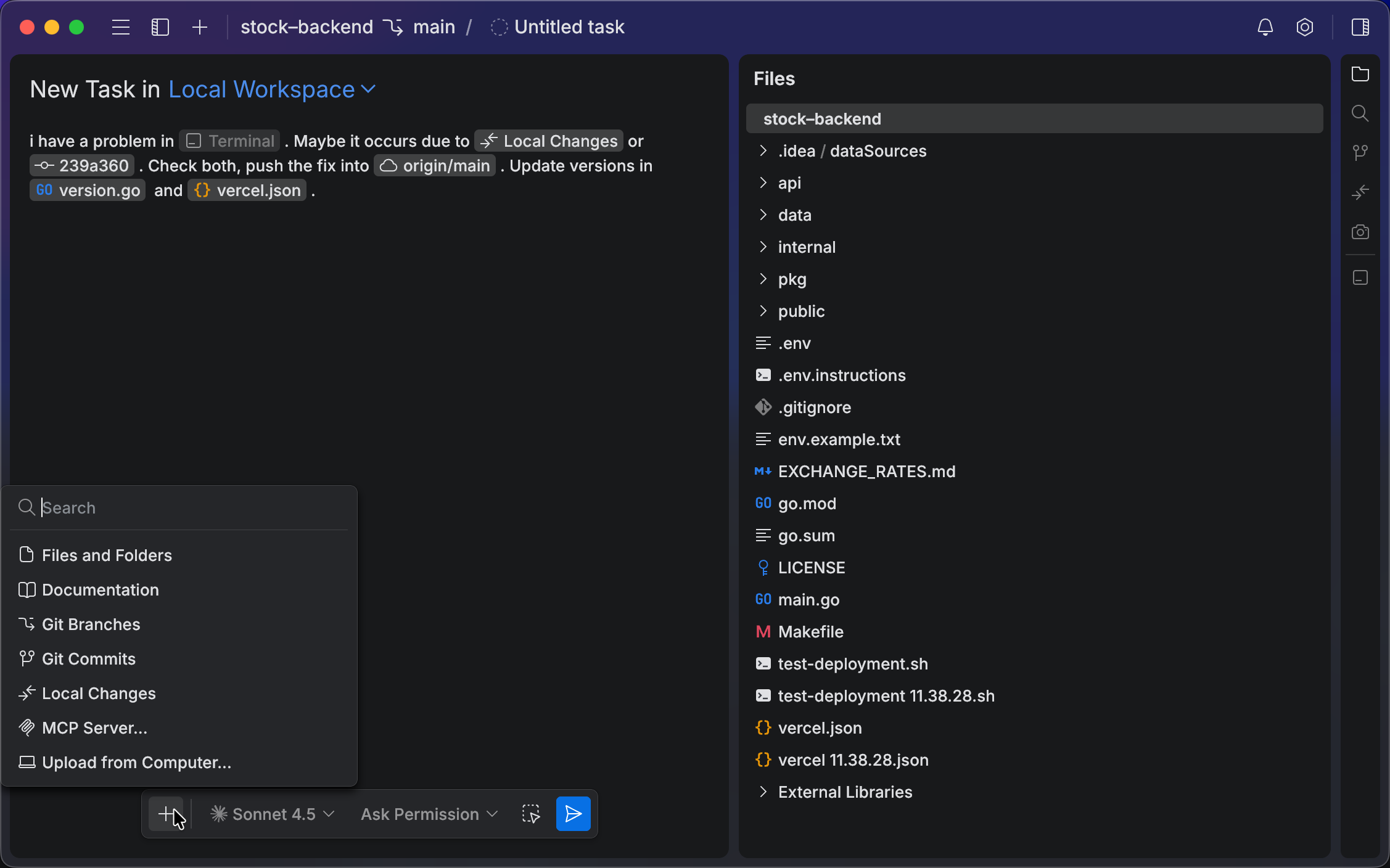 Adding context to the chat Adding context to the chat