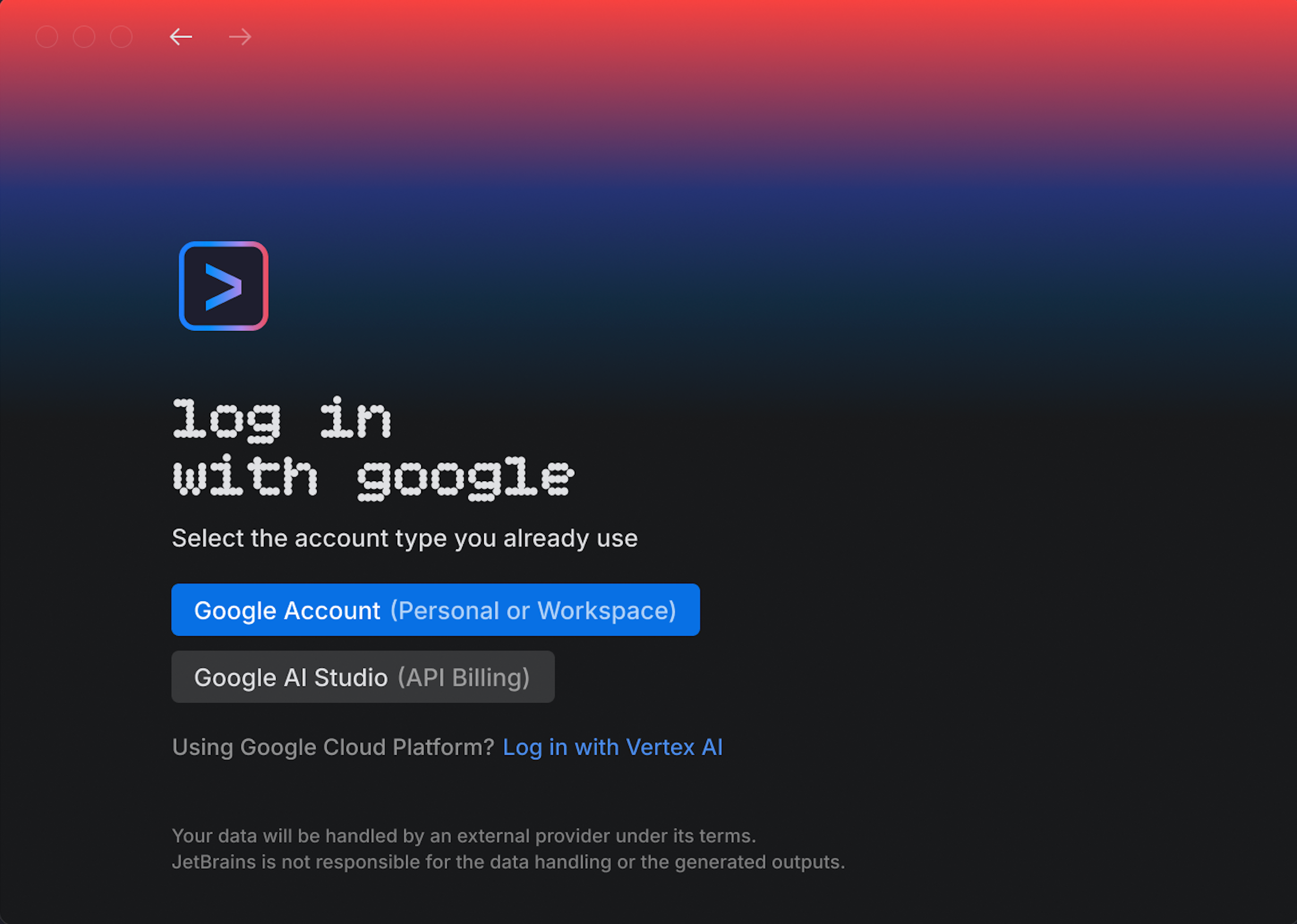 Log in with Google for Gemini CLI