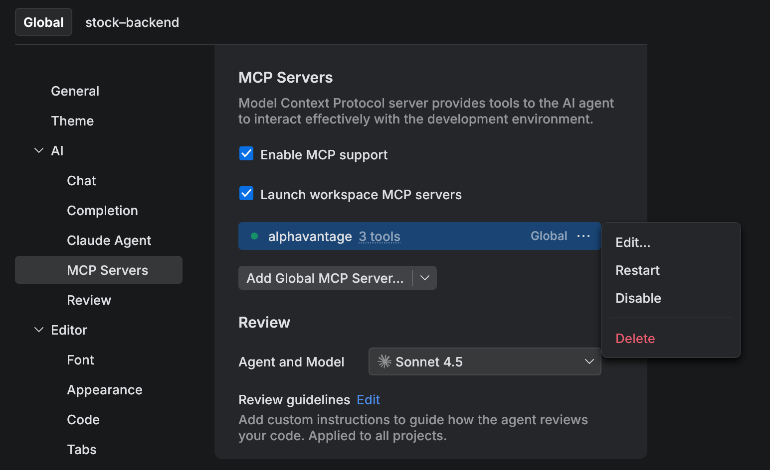 MCP server management MCP server management