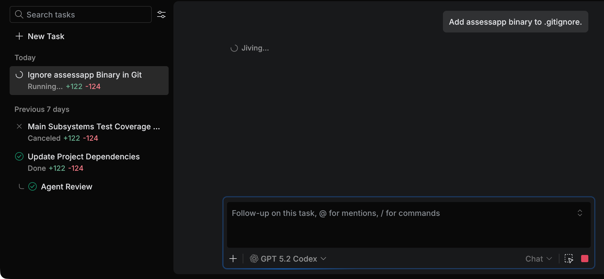 running task running task