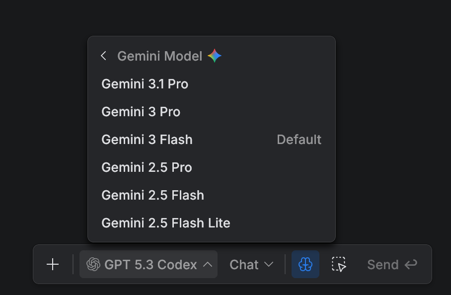 Select a Gemini CLI model