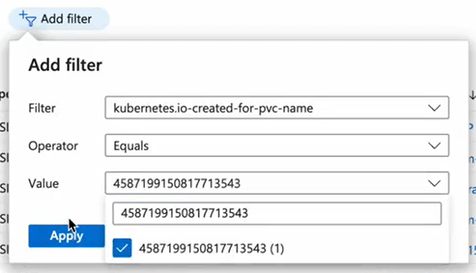 Restore an Azure volume