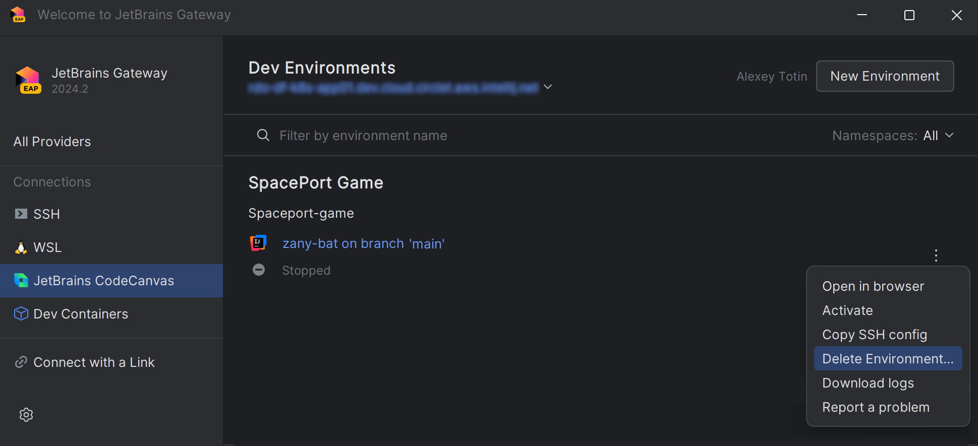Dev environments Dev environments