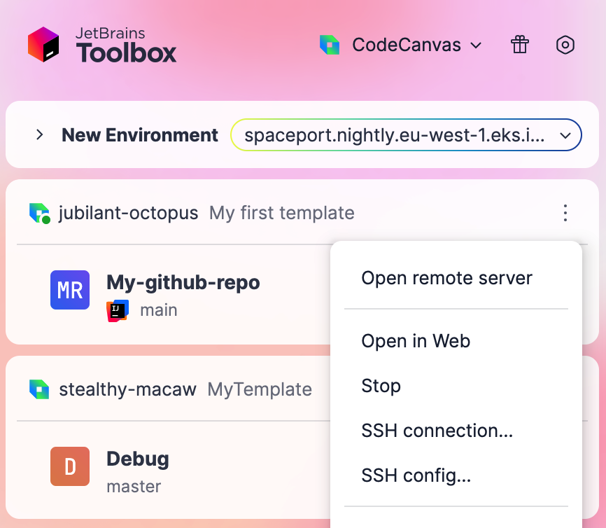 Stop dev environment