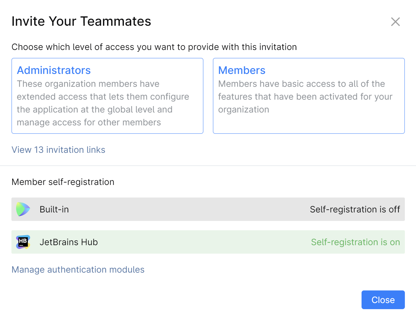 Invite users Invite users