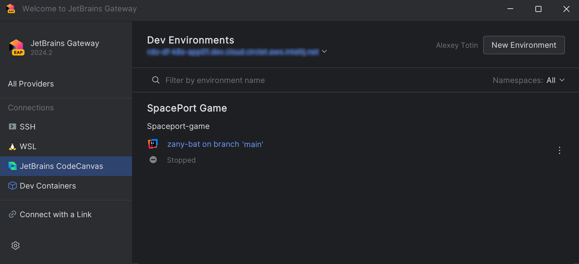 Dev environments Dev environments