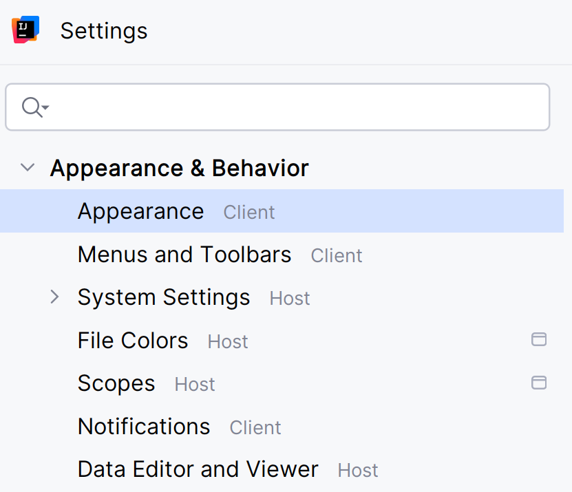 Personal IDE settings Personal IDE settings