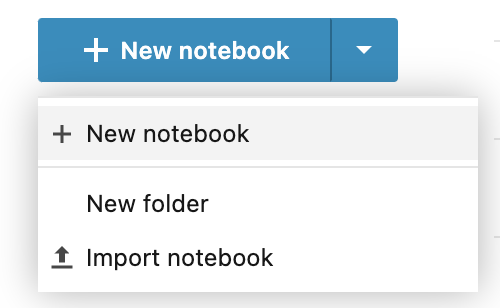 Import notebook action