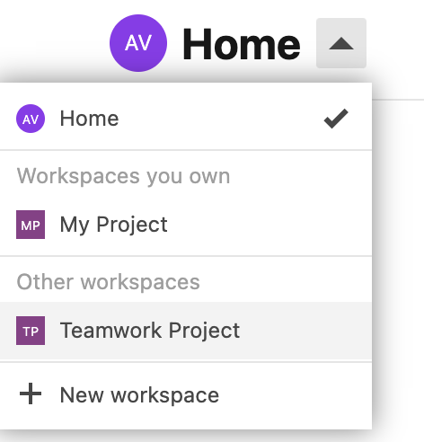 Show read access shared workspaces