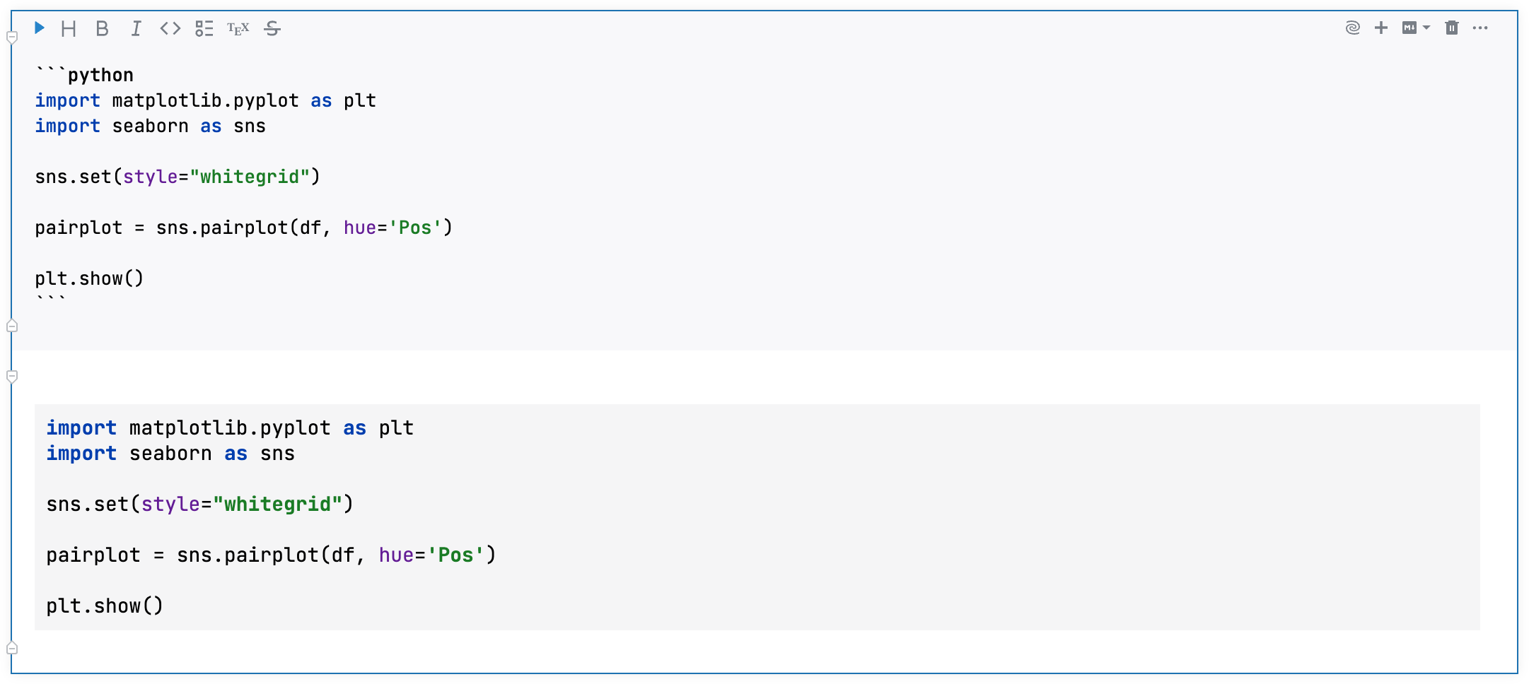 Enabling code syntax highlight in Markdown cells