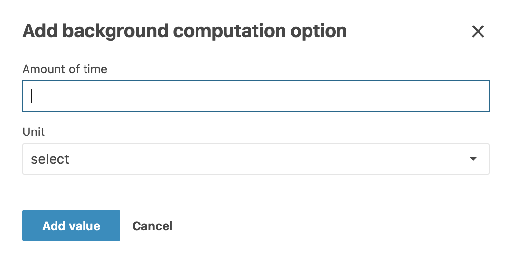 Add background computation option