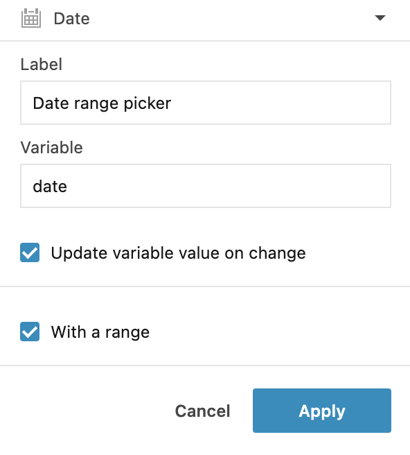 Datetime picker