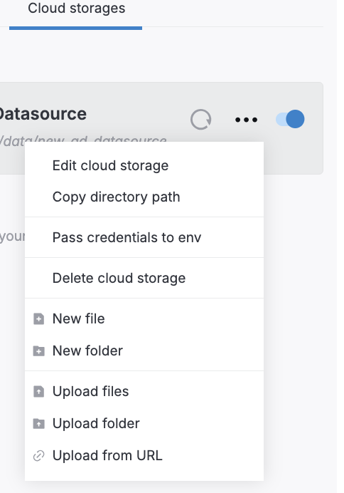 Uploading files to cloud storage