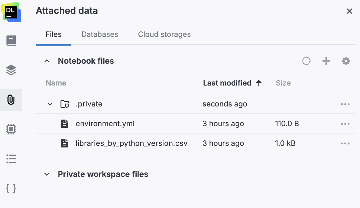 CSV file attached to the notebook