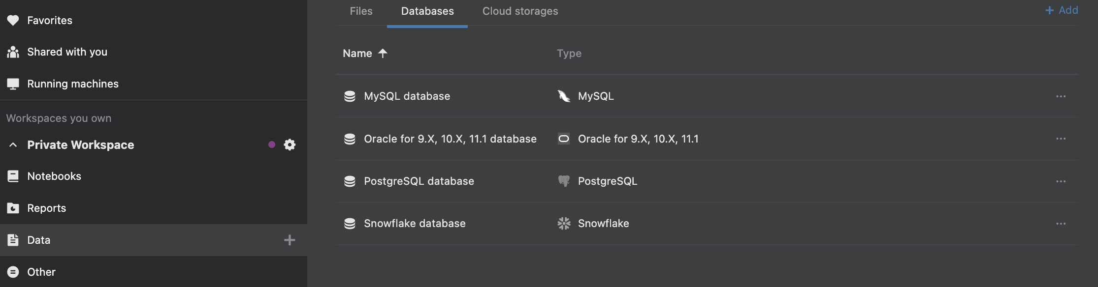 connect-to-a-database-using-url-datalore-documentation