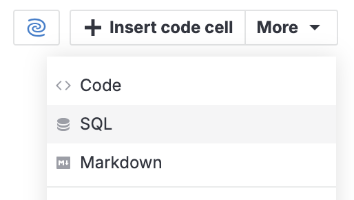 Adding an SQL cell