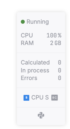 Status panel