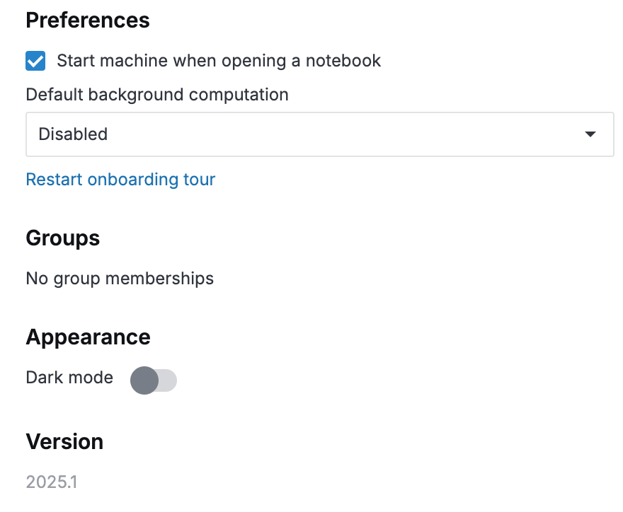On-Premises version in Account setting menu