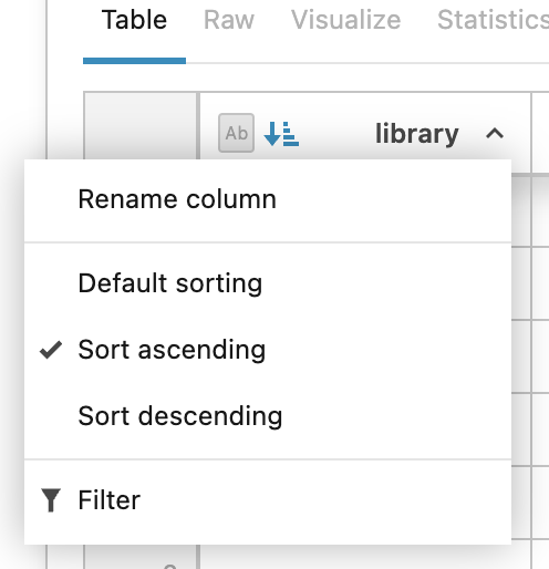 Work with interactive tables | Datalore Documentation