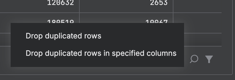 Work with interactive tables | Datalore Documentation