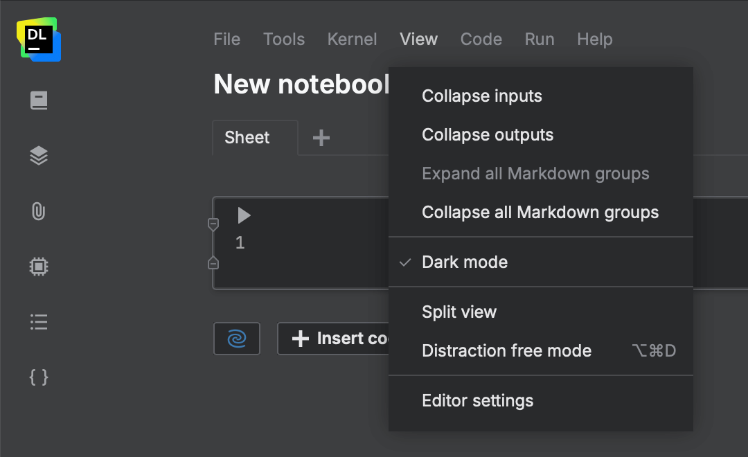 Customize the editor | Datalore Documentation
