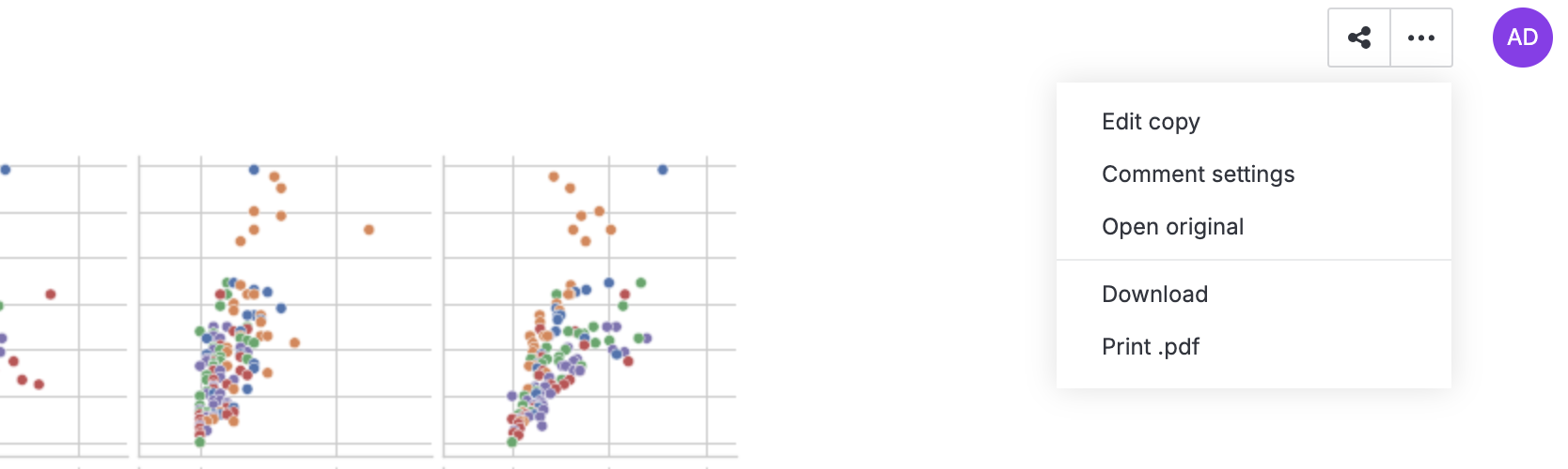 Report menu Report menu