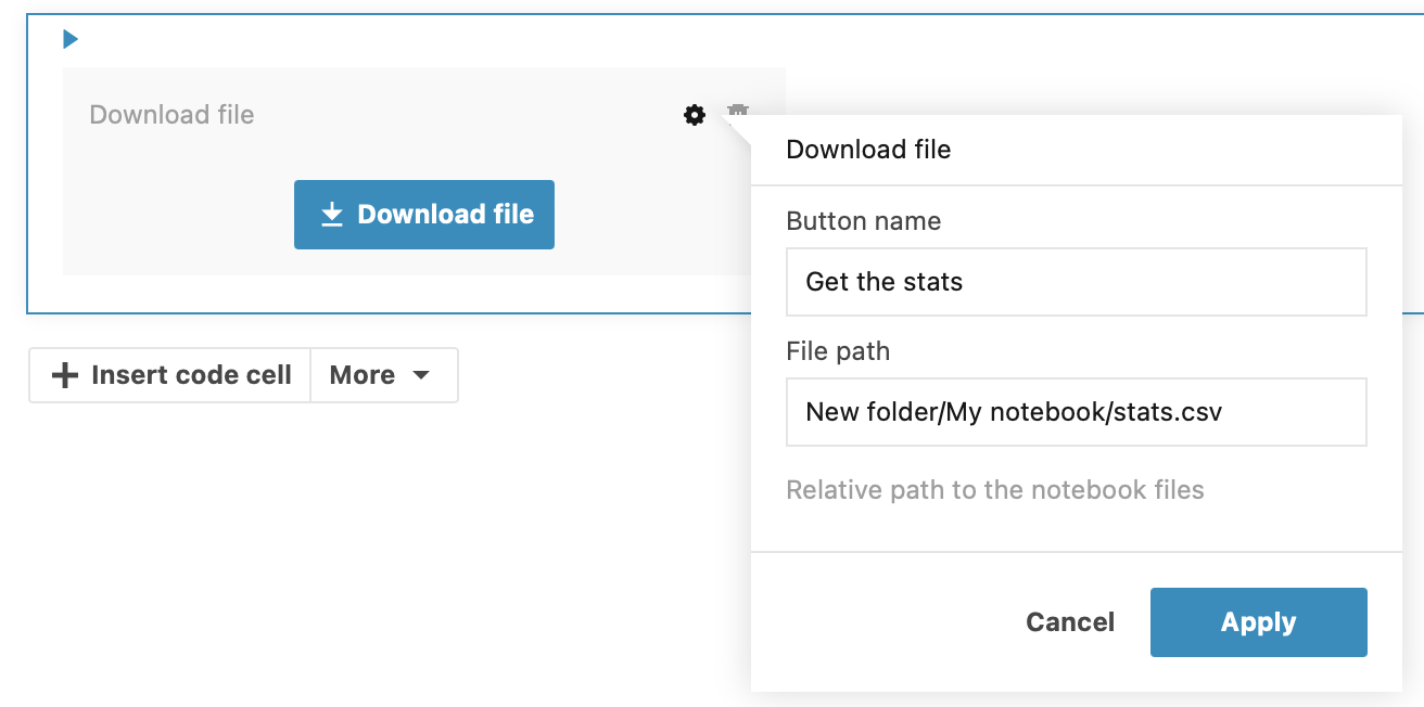 Download file settings Download file settings