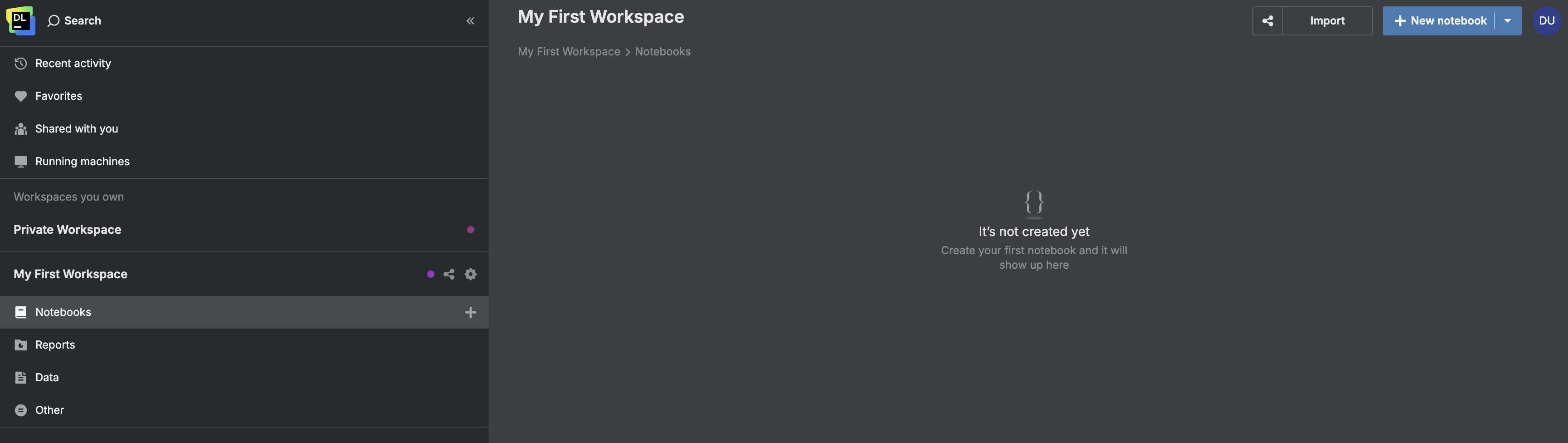 Quick start tutorial | Datalore Documentation