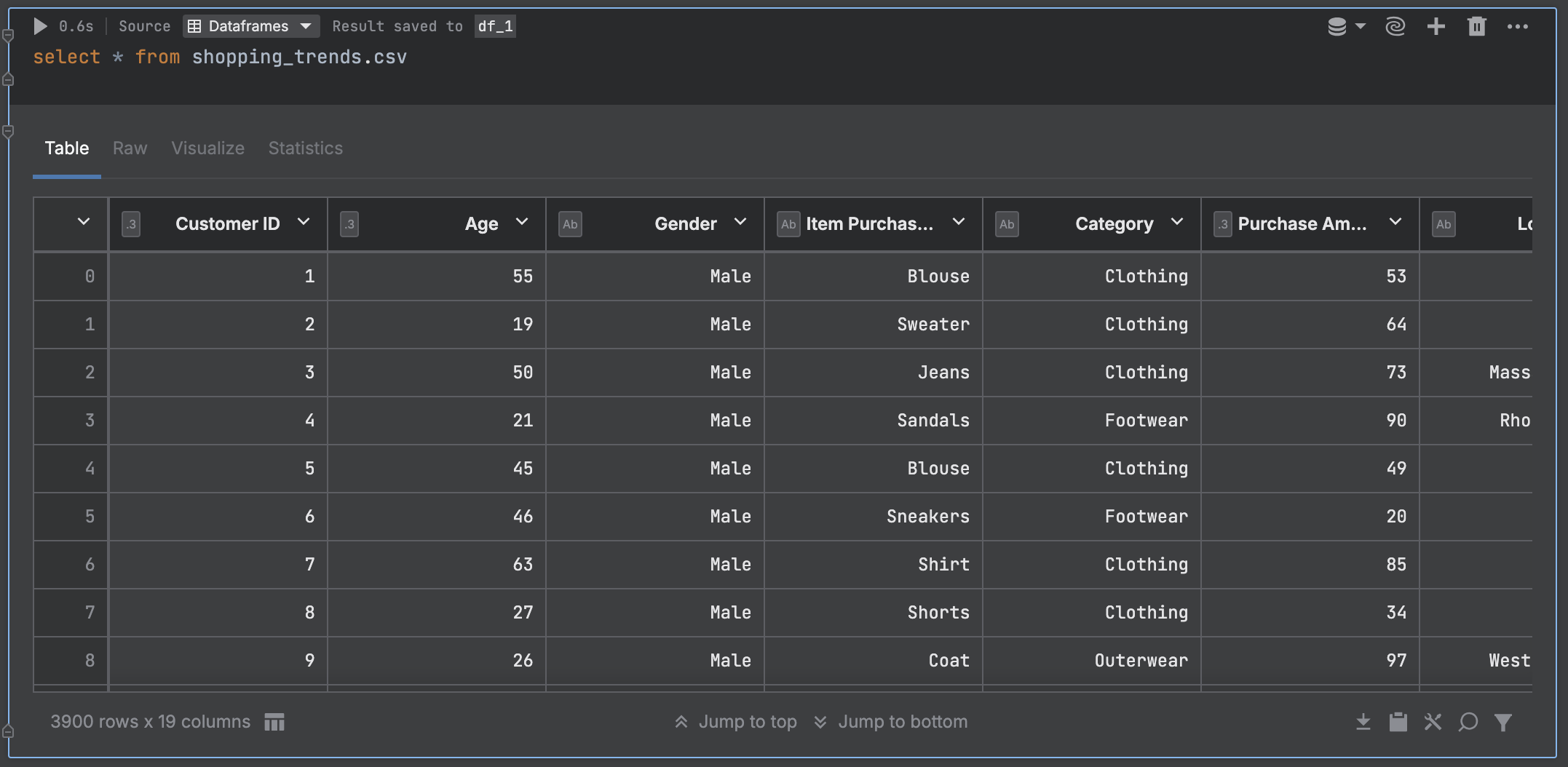 Quick start tutorial | Datalore Documentation
