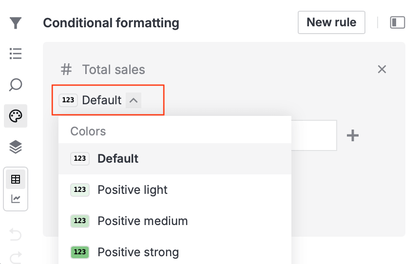 Selecting the color or gradient to apply Selecting the color or gradient to apply