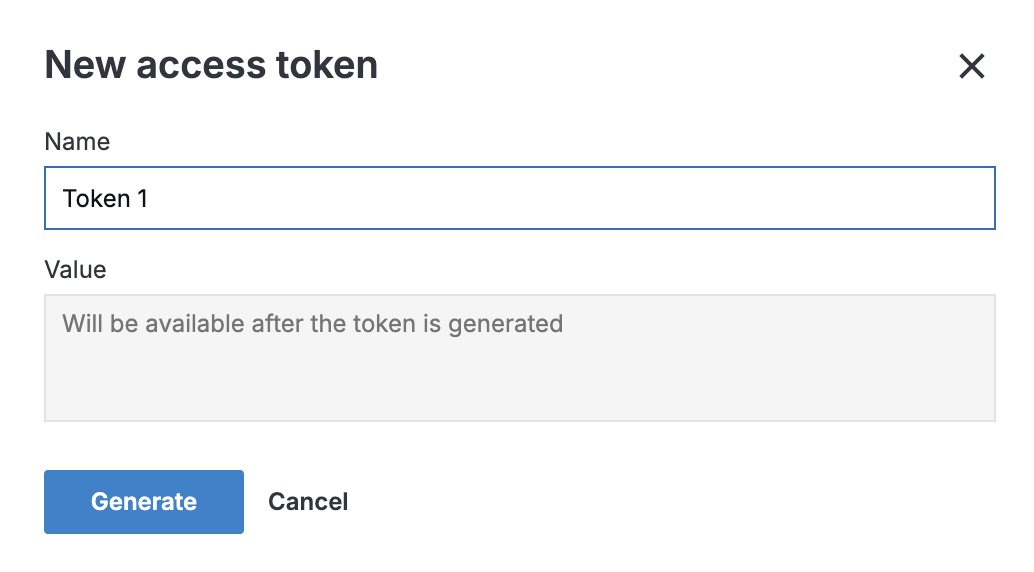 Generating access token Generating access token