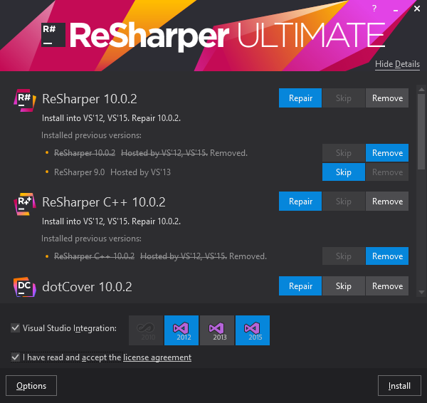 ReSharper installer