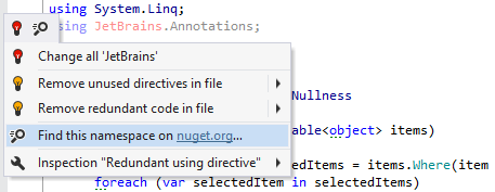 Finding NuGet package by namespace with ReSharper Finding NuGet package by namespace with ReSharper
