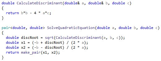 Extract method in C++: Extracted method Extract method in C++: Extracted method