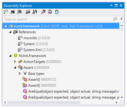 ReSharper's Assembly Explorer window