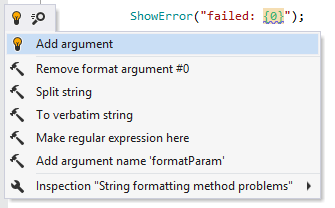 Quick-fix for the string formatting method call Quick-fix for the string formatting method call
