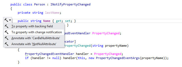 Coding Assistance INotifyPropertyChanged Support 03