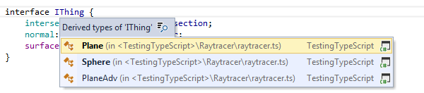 ReSharper by Language TypeScript Go to Derived Symbols