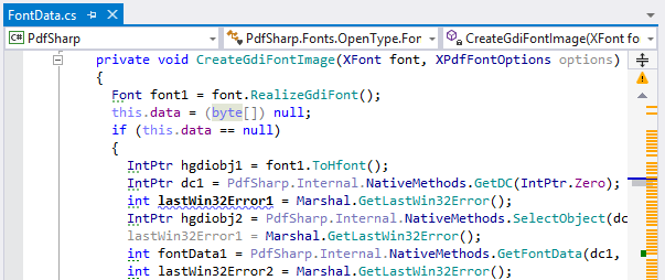 ReSharper highlights code issues in the editor ReSharper highlights code issues in the editor