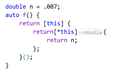 ReSharper C++: type name hints for lambda return types