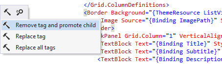 ReSharper's context actions in XAML code of a Universal App ReSharper's context actions in XAML code of a Universal App