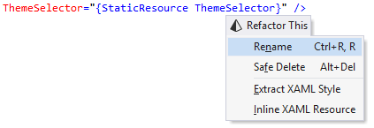 ReSharper's Rename refactoring for static resources in XAML code ReSharper's Rename refactoring for static resources in XAML code