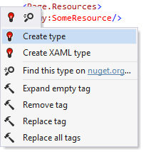 ReSharper helps creating XAML resources from usage ReSharper helps creating XAML resources from usage
