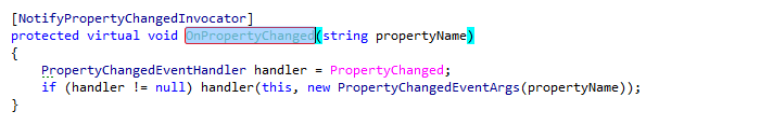 ReSharper: INotifyPropertyChanged support ReSharper: INotifyPropertyChanged support