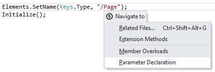 ReSharper: Navigating to parameter declaration ReSharper: Navigating to parameter declaration