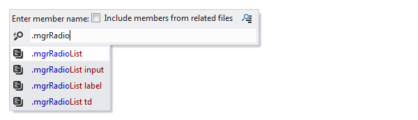 ReSharper: member search in CSS file ReSharper: member search in CSS file