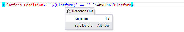 ReSharper: 'Rename' refactoring in MSBuild ReSharper: 'Rename' refactoring in MSBuild